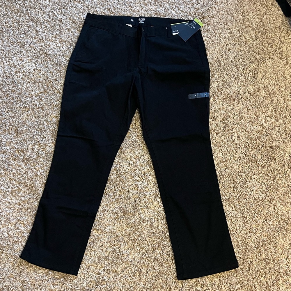 Ana black chino size 16 nwt
